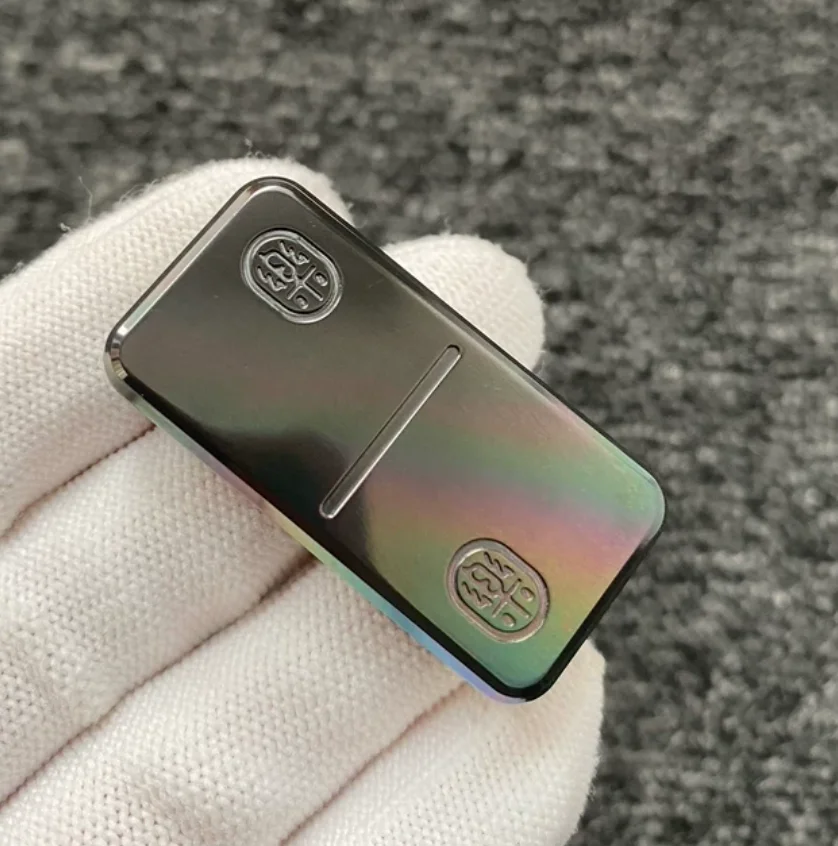 Used EDC YOLO Zirconium Lele Zirconium Rainbow Fidget Slider Decompression Toy
