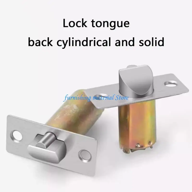 Y5GD 4Pcs Locking Tongue Round Balls Door Knob Body Lock Cores Lockcase Repair Fittings