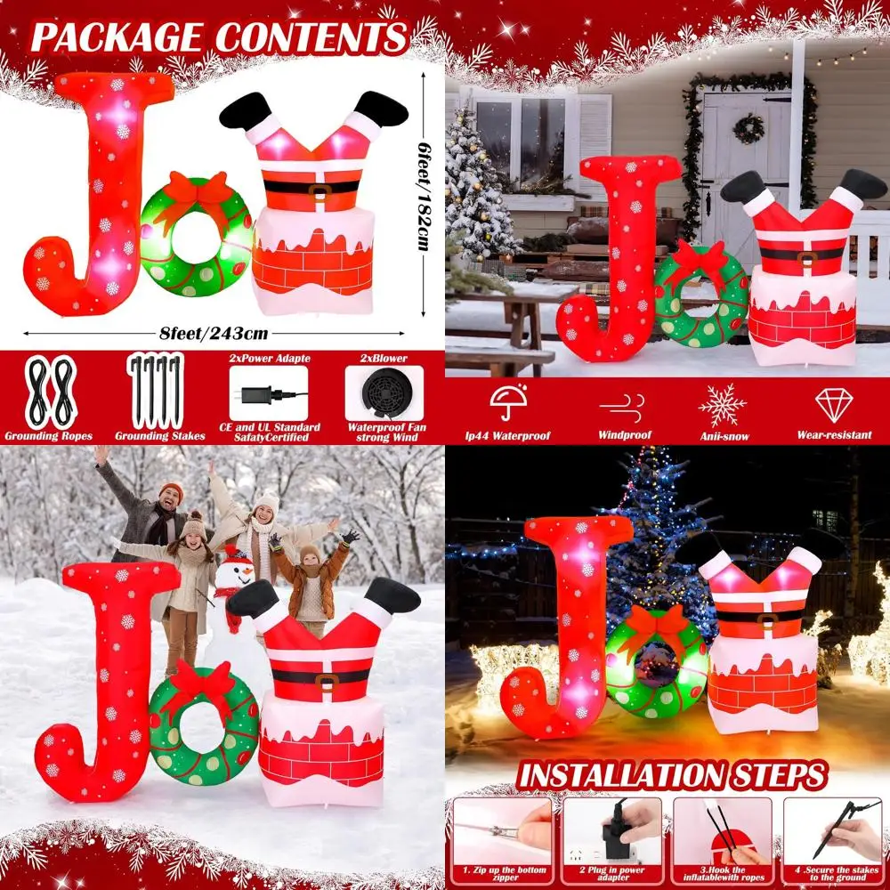 Large 8Ft Santa Chr… - image