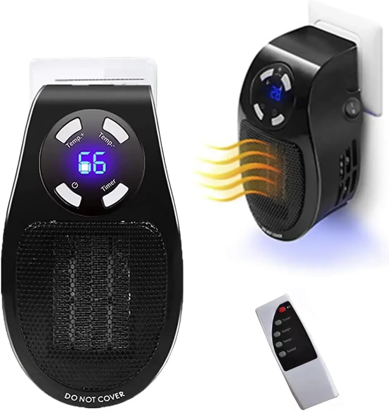 

500 Вт умные настенные электрические обогреватели с регулируемым термостатом, таймером, светодиодным дисплеем, обогреватель для офиса, общежития, комната для собак, 220 В/110 В