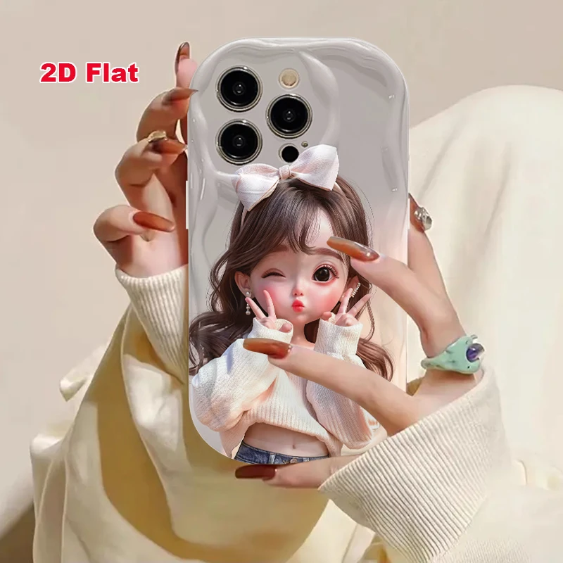 2D Flat Soft Silicone Phone Case For iPhone 17 Pro Max 16 18 Pro 13 11 15 14 Plus 12 17 16E 17Promax Shockproof Transparent Funda Cover