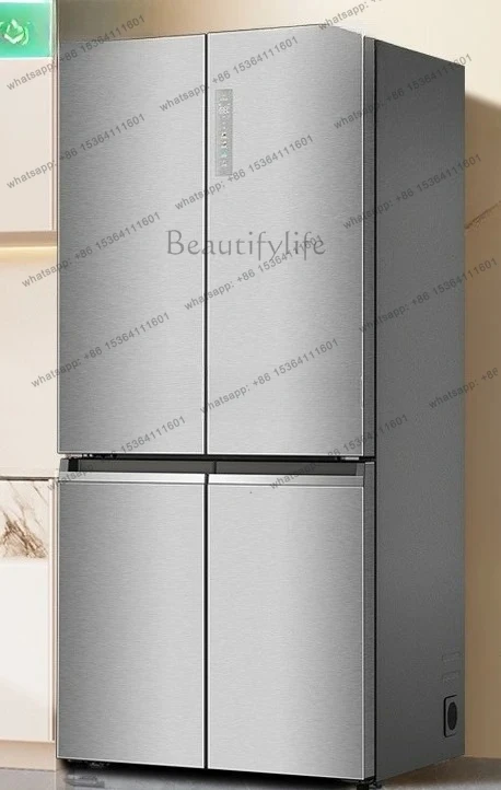 Large capacity double opening four doors full space first-class energy efficiency household air-cooled refrigerator