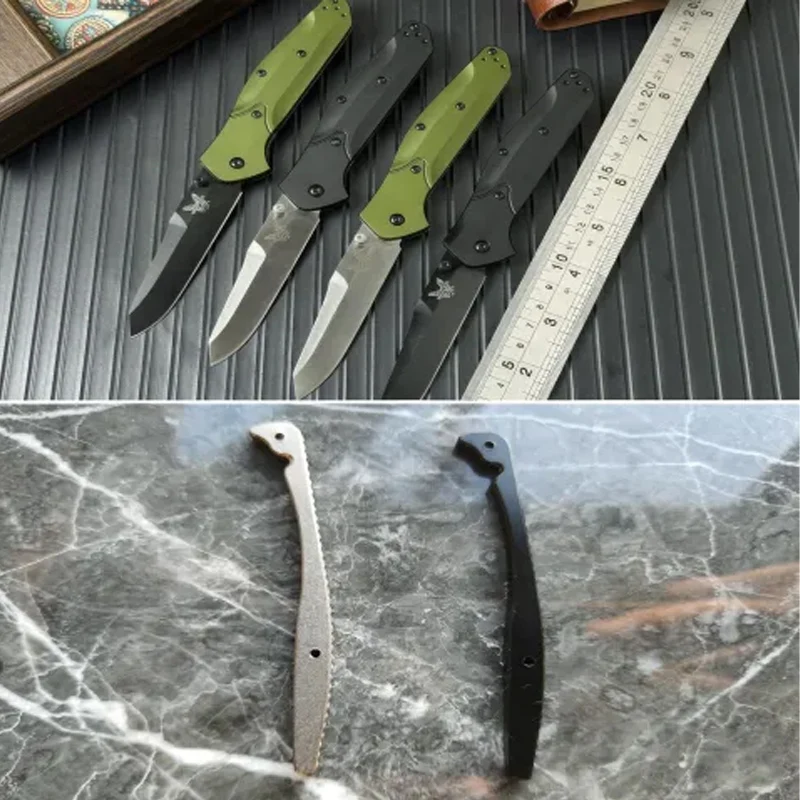 Custom Titanium Material Anodic Oxidation Knife Handle Backspacer Keel BackBone For Benchmade Osborne 940 Knives Replace Parts