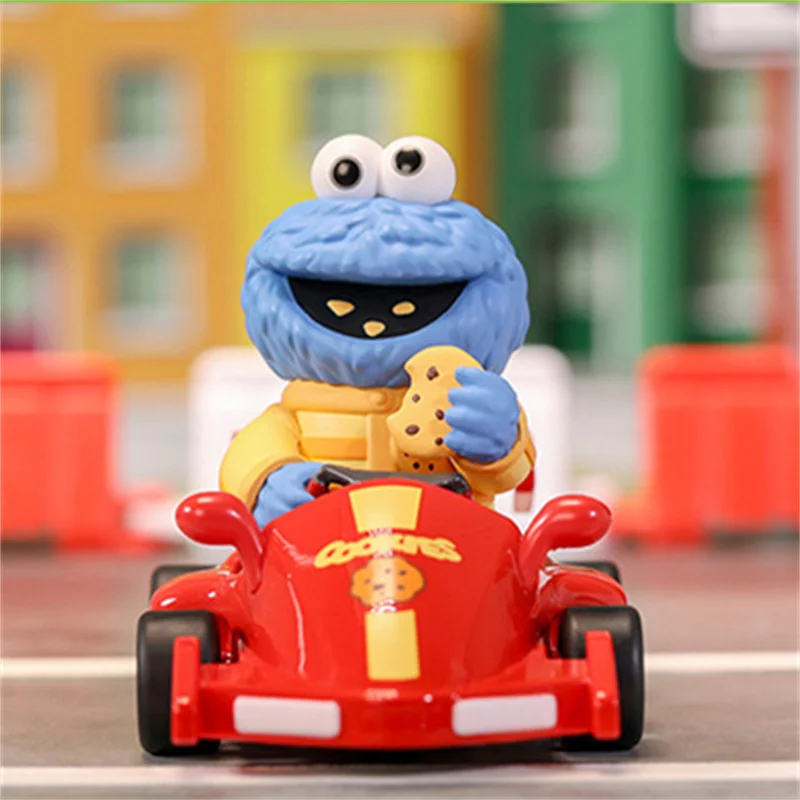 POP MART Sesame Street Vehicle Series Blind Box Toys Guess Bag Mystery Box Mistery Caixa Action Figure Surpresa Model Birthday