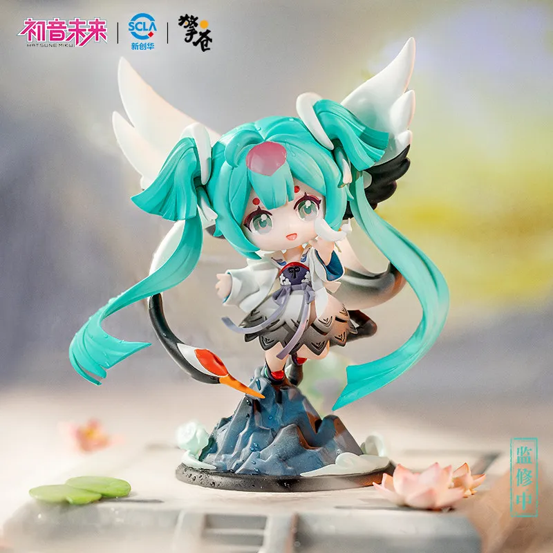 

Official Authentic Hatsune Miku Yuluo Huayin Q Version Figure Anime Model For Anime Fans Desktop Decor
