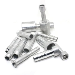 Air-conditioning pipe aluminum welding connector,3/8 1/2 5/8 Aluminum welded joint,Air conditioning pipe expansion connector
