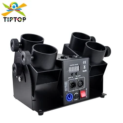 Gigertop TP-T181A 4 Shot Confetti Cannon Compacted Paper Tube 80cm 50cm Size DMX Wireless Remote Disco Party launcher