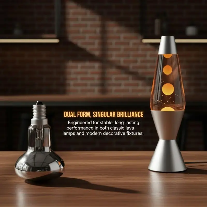 40W SES Bulb For Glitter Lava Lamps Soft White Glow High Efficiency Extended Life Perfect For Room Decoration