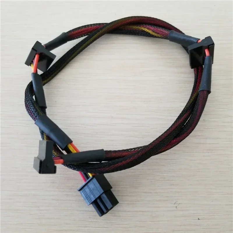 Modular PSU 6pin to 3-port SATA power cable 18AWG wire 80cm for Antec NP TP ECO series