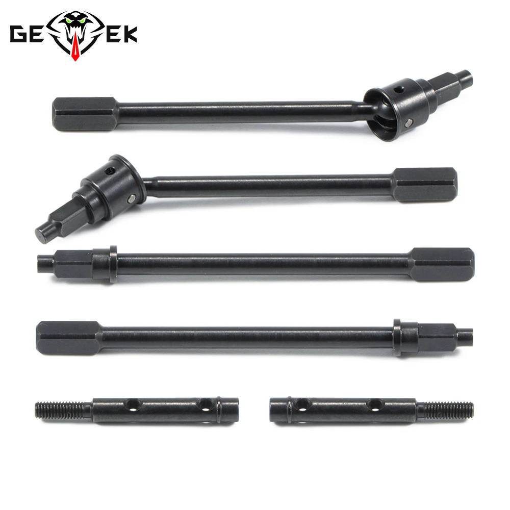 Hardened Steel CVD Universal Axle Straight Shaft Portal Stub Axle for 1/18 RC Crawler Axial UTB18 CAPRA Replacement Parts