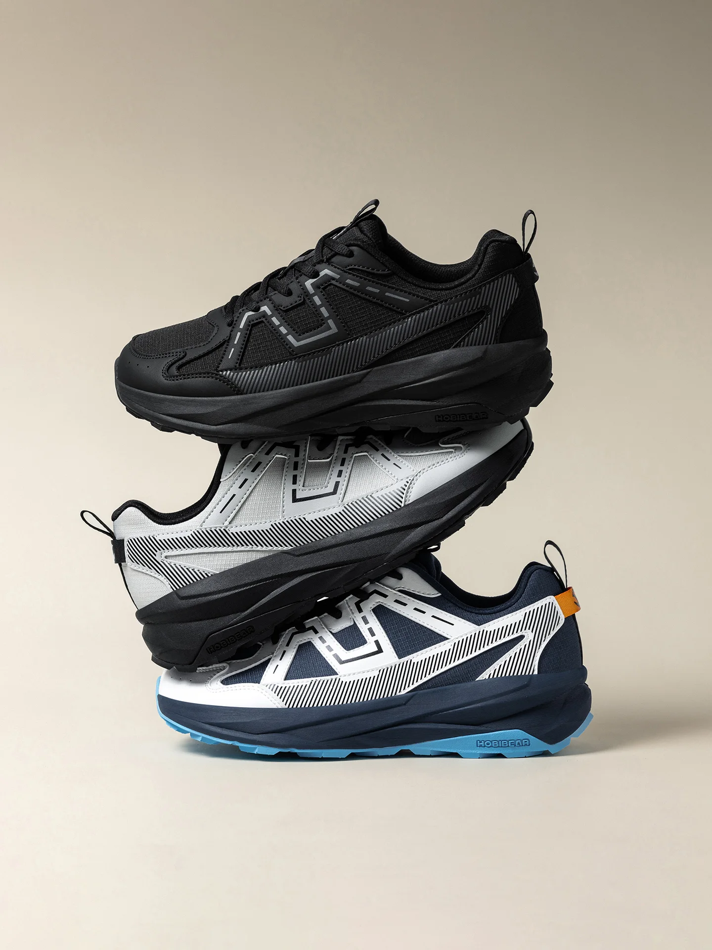 HOBIBEAR Laufschuhe mit breiter Zehenbox, Unisex-Trail-Runner-Sneaker, rutschfeste, leichte Outdoor-Jogging-Schuhe für Männer und Frauen – Detail 1