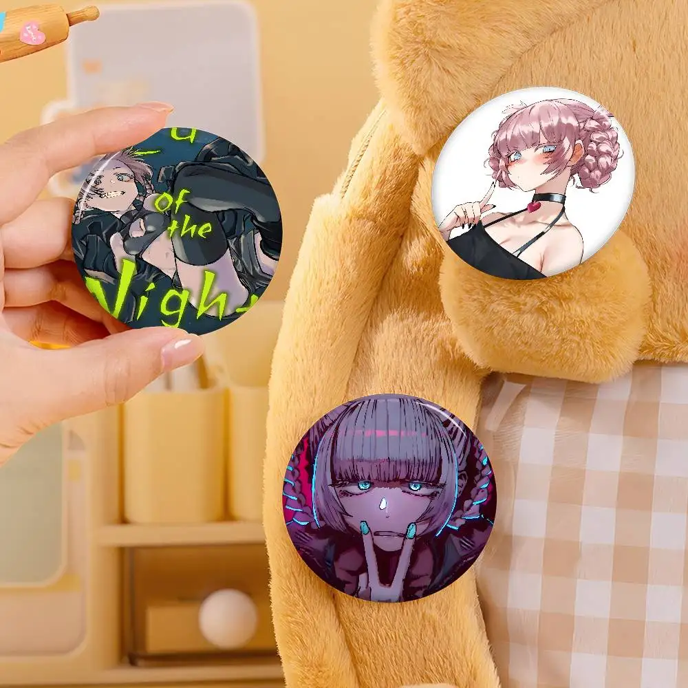 Romance Anime C-Call O-F T-The N-Night Creative Pins Funny Round Brooch Badge Backpack Hat Accessories Jewelry Gifts for Friend