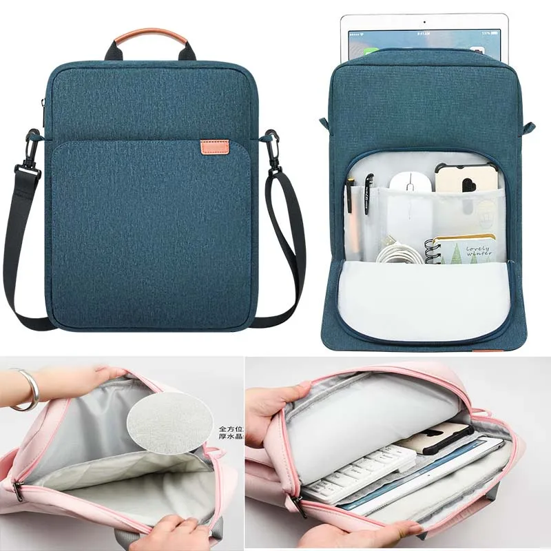 for OnePlus Pad 3 Pad 2 Pro 13.2inch Handle Zip Pouch Shoulder Strap Bag Anti Drop Sleeve Pocket for Keyboard Mouse Carry Case