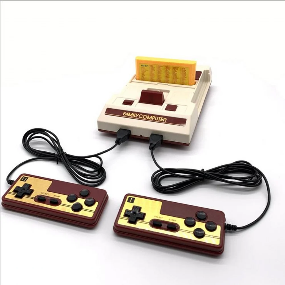 

Super new 8 bit TV Game Player rs-35 red and white game machine 632 game double play nostalgic FC card game machine