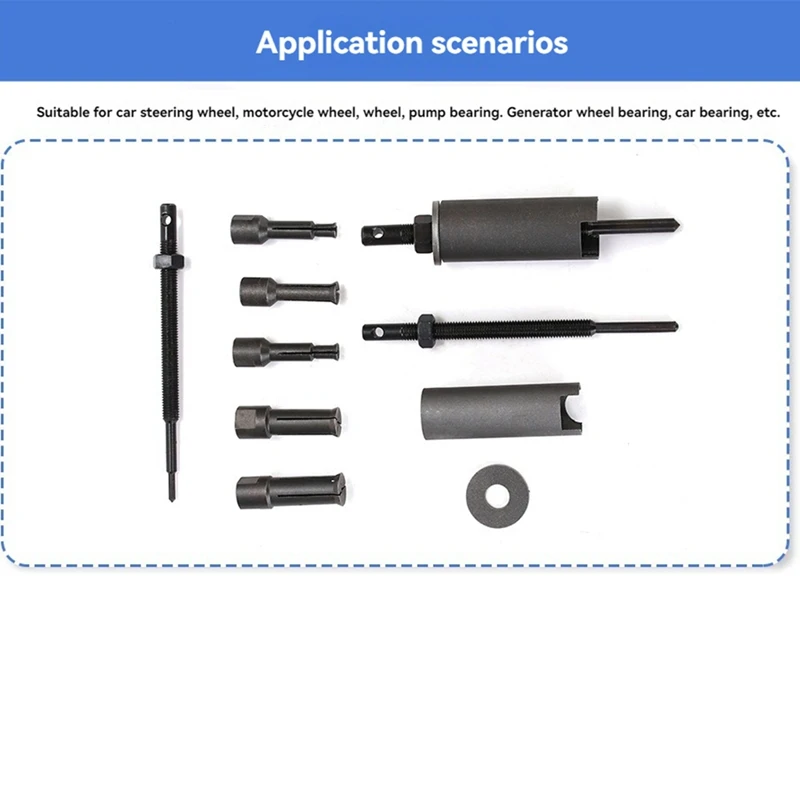 Bike Bearing Disassembly Tool Bearing Puller Remove Set Motorcycle Bearing Pulling Extractor Tool Kit