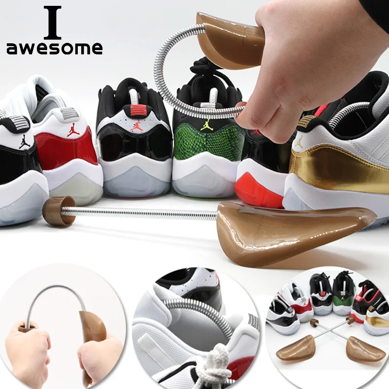 Automatic Adjustment shoes Stretcher Shaper Spring Shoe Trees Support To Prevent Deformation Preventing Wrinkle Crease Plastic