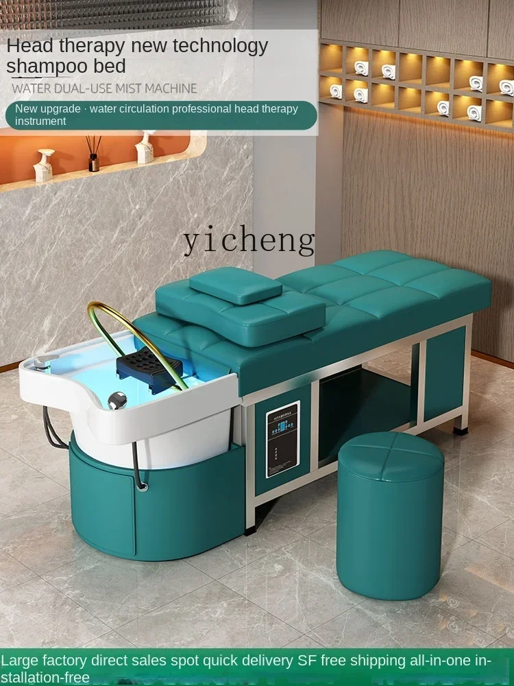 XL Ceramic Basin Head Therapy Shampoo Chair Hair Saloon Dedicated Thai Massage Water Circulation Fumigation