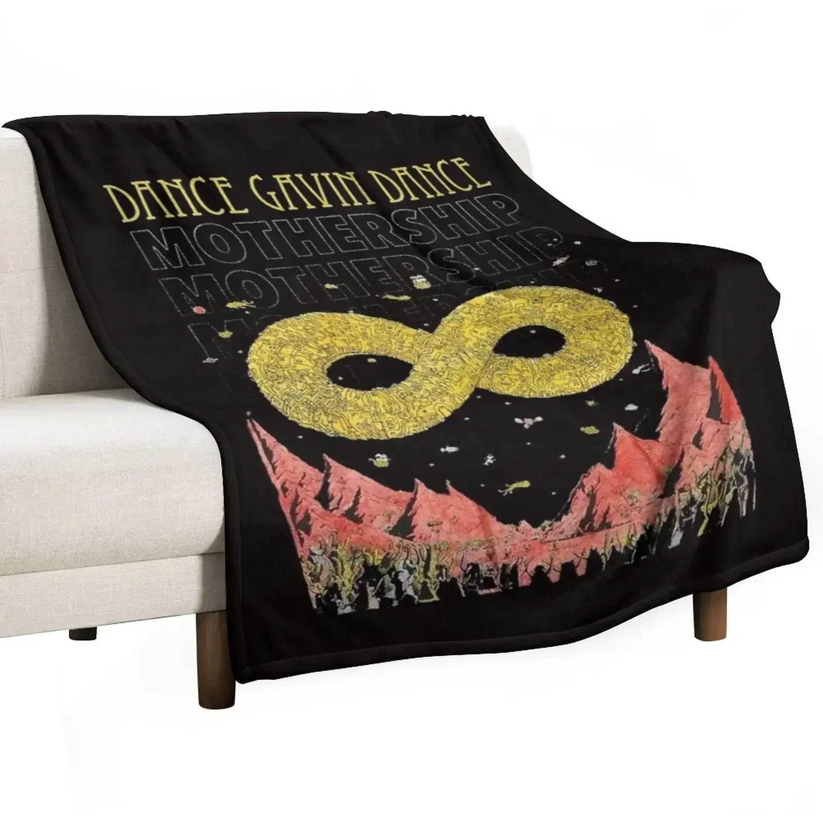 dance gavin dance merch - Mothership - dance gavin Throw Blanket Bed Camping warm winter bed plaid Blankets