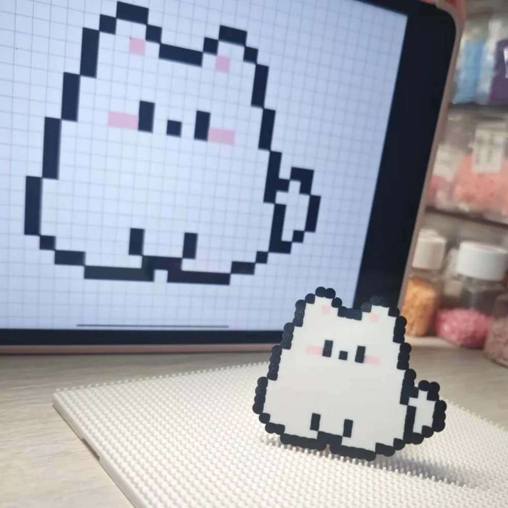 Puzzles Pixel Art 24/48 Colors Iron-on Bead Craft Kit DIY Ironing Paper Perler Iron Pegboard Sheets Fuse Beads Educational Toys