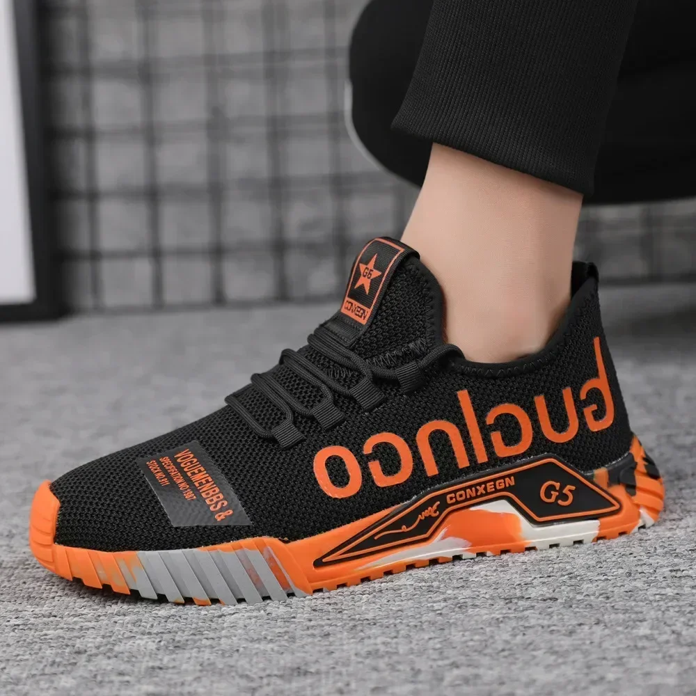 Runing Sport Fashion High Top Sneakers Zapatillas De Deporte 2024 Men Casual Mesh Shoes Light Soft Breathable Vulcanize Shoes