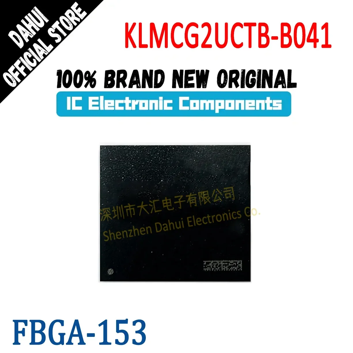 

(1piece) 100% New KLMCG2UCTB-B041 FBGA-153 64GB Character Library Chip Memory Chip