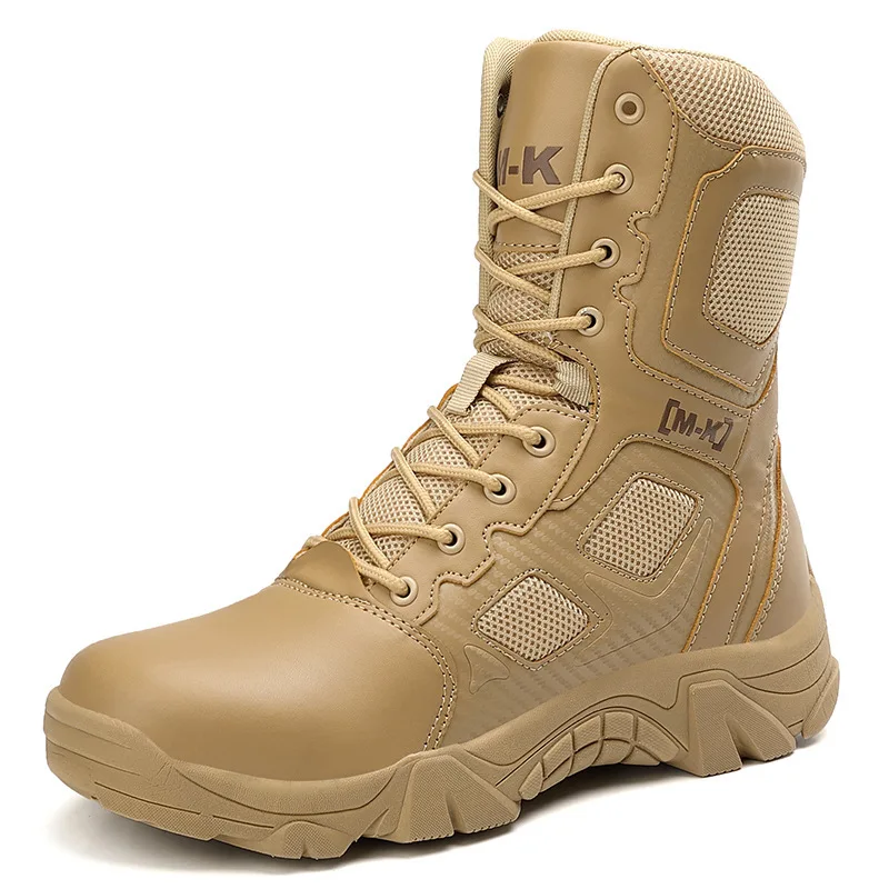 Fashion Men's Desert Boots Fashion PU Leather Outdoors Hiking Shoes Anti-Slip Sports Casual Large Size 39-47
