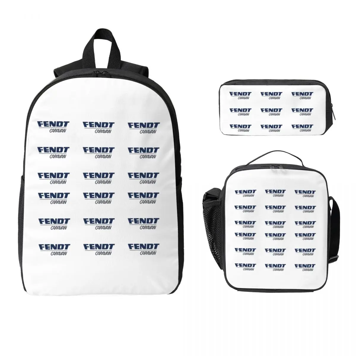

Fendt Caravan 2 Backpack Student Boys Girls BookBag School Bag Computer Shoulder Bags 3ps Insulated Lunch Bag Pencil Case
