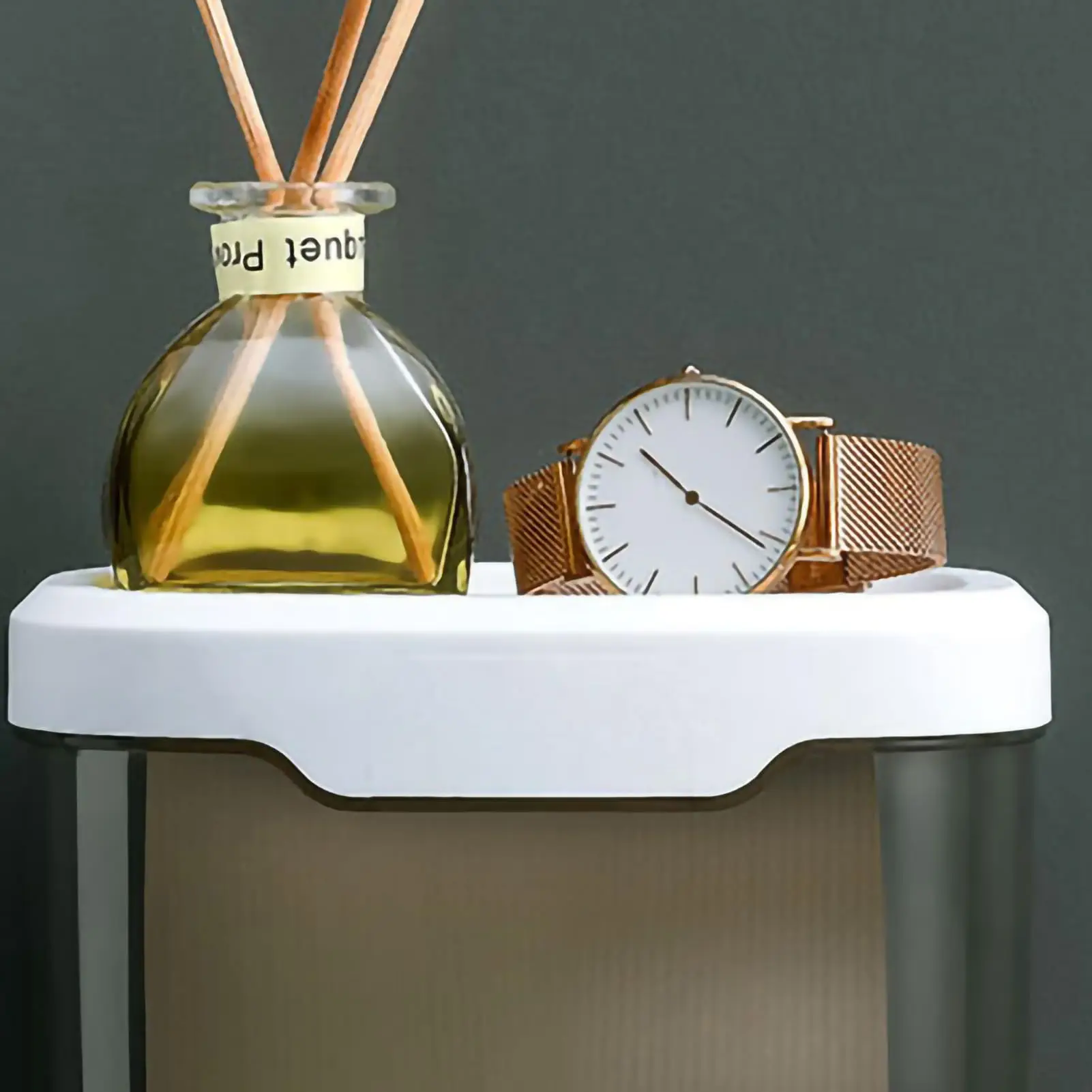 Tissue Storage for Bathroom Bedroom Office Desk or Wall Mounted Durable Waterproof Wall Mounted Tissue Box for Bathroom