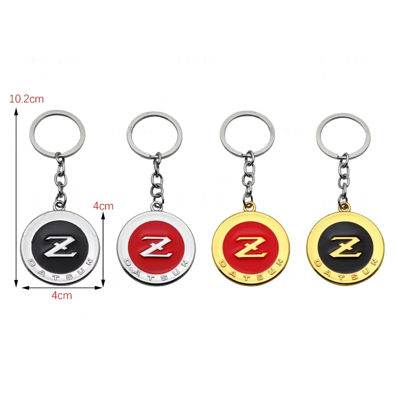 Metal Car Keychain Pendant Keyrings Holder for Nissan DATSUN Z Juke Leaf Sentra Micra NOTE Patrol Maxima Almera Navara X-Trail