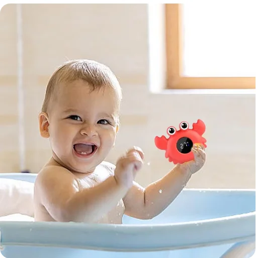 Huishoudelijke Thermometer Schattige Baby Bad Digitale Waterthermometer Krab Bad Temperatuur Meting