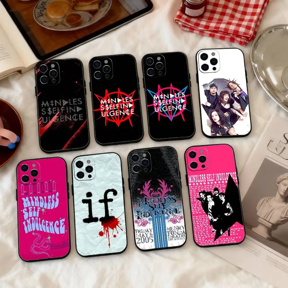 

M-Mindless S-Self Indulgence Phone Case Silicone Soft For IPhone 17 16 15 14 13 12 11 X XR Plus Pro Max Plus