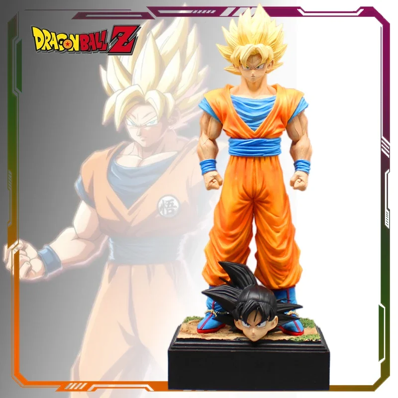 

34 см Dragon Ball Z Фигурки Сон Гоку Аниме Фигурка 2 Головы Какаротто Супер Сайян Гоку ПВХ Статуя Модель Куклы Коллекция Игрушки Подарки