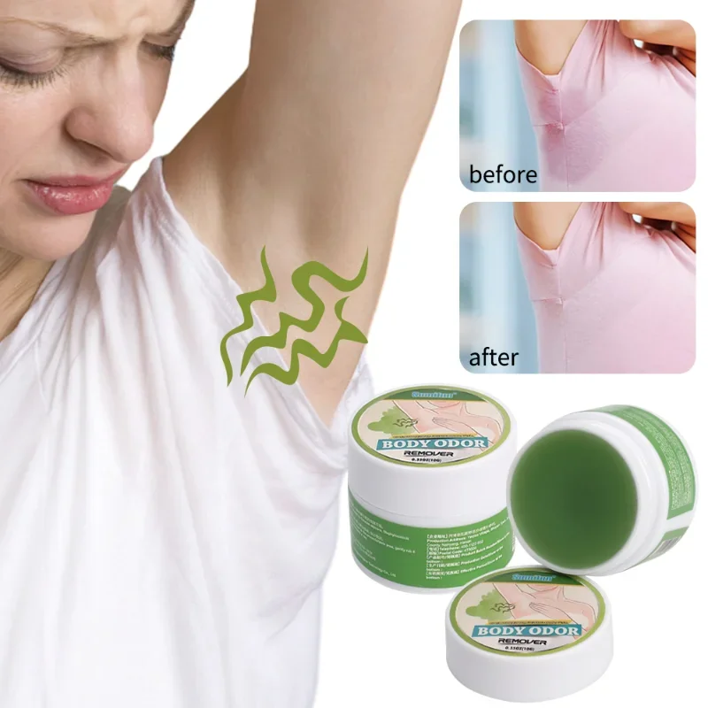 Body Odor Underarm Sweat Deodorant  for Man Woman Effectively Remove Body Sweat Cream Remove Underarm Odor Refreshing Body Care