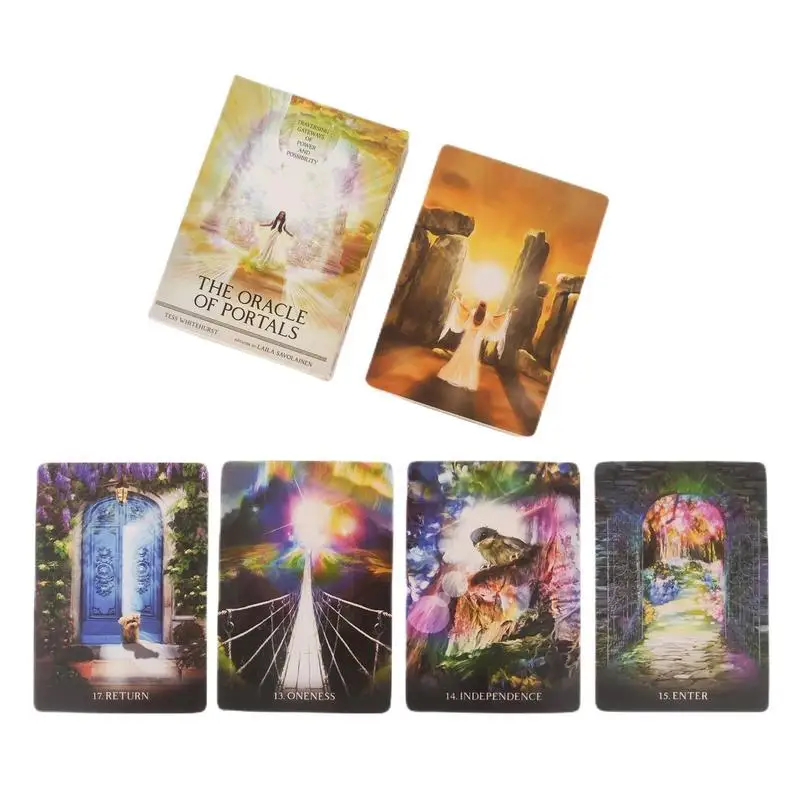 The Oracle Of Portals Tarot 44 Cards Fate Divination Tarot Decks For Beginners Fortune Telling Games Famliy Party Board Game