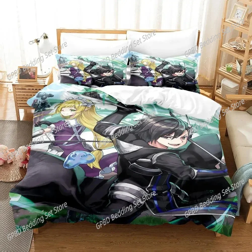 3D Print Anime Black Summoner Bedding Set Duvet Cover Bed Set Quilt Cover Pillowcase Comforter king Queen Size Boys Adult