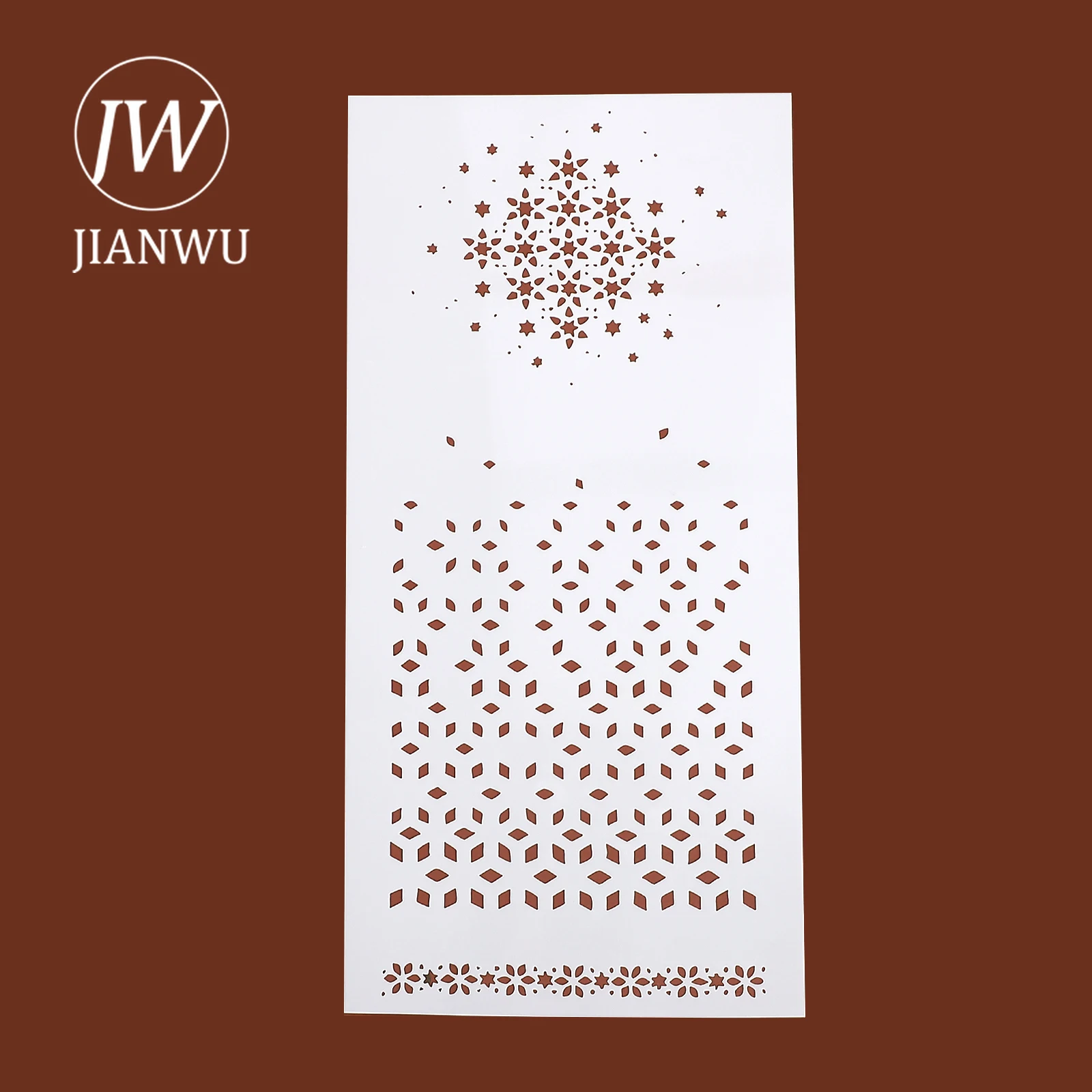 JIANWU خمر ندفة الثلج المجوفة المشهد المواد المجوفة الكولاج اخفاء لوحة ختم الإبداعية لتقوم بها بنفسك مجلة القرطاسية #4