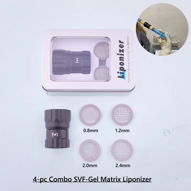 4-pcs Combo Extracellular Matrix (ECM) เจล Stromal Vascular Fraction Matrix ใบมีด SVF-Gel สกัด Liponizer autologous ไขมัน