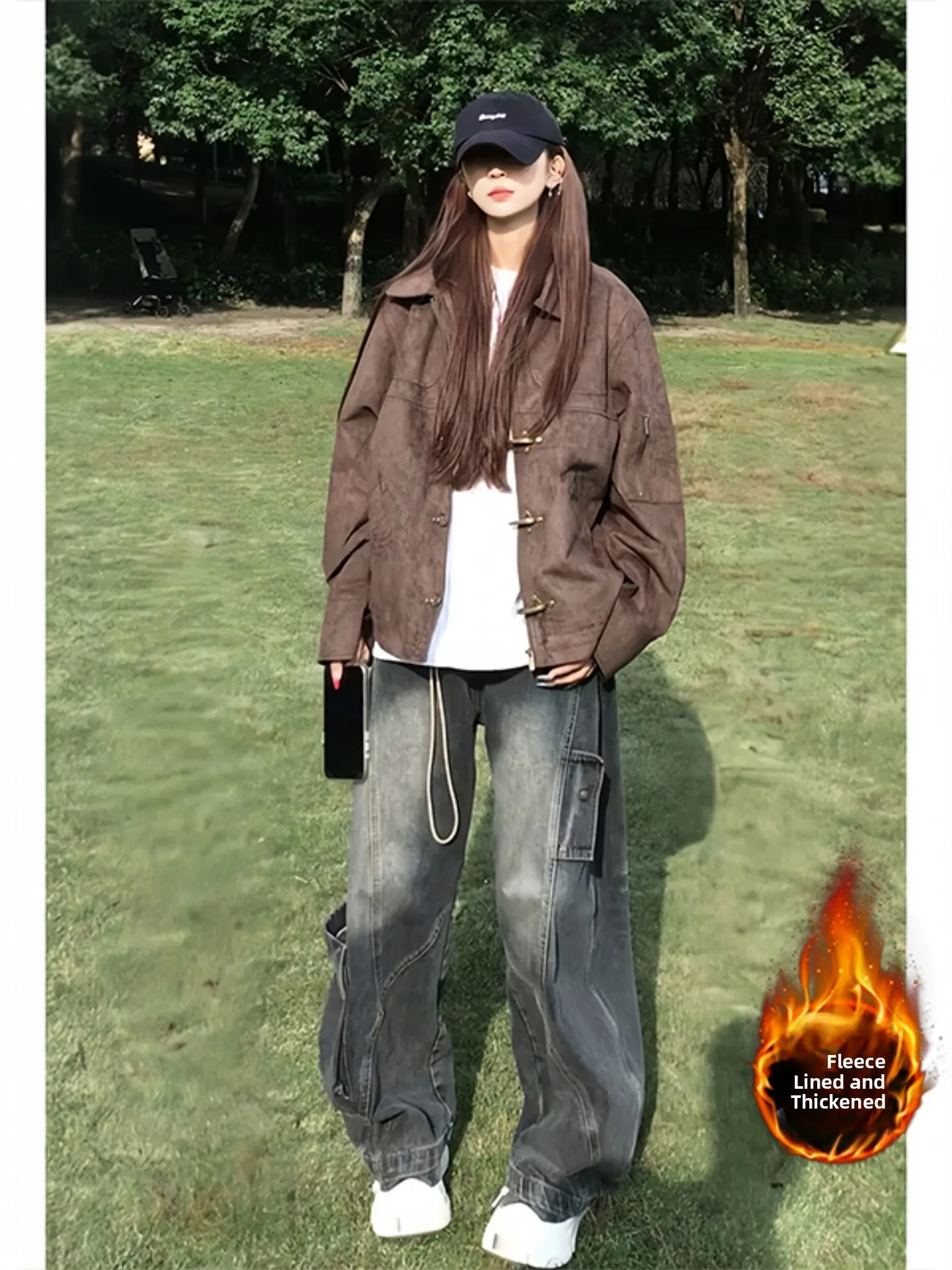 

American Sle Men's Curved Blade Jeans High Street Workwear Design Straight Leg Wide Leg Long Pants Autumn Winter Waed