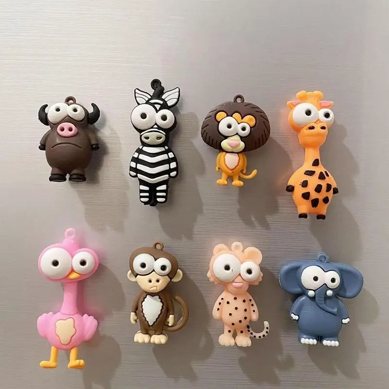 1 шт., магнит на холодильник с животными, обезьяны, зебры, милый магнит на холодильник, мультяшные магнитные наклейки на холодильник для взрослых и детей, доска «сделай сам»