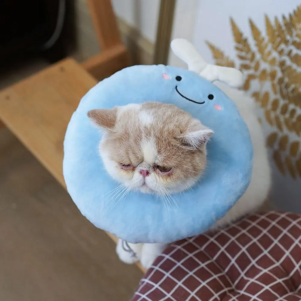 لطيف دونات مكافحة لدغة الجروح شفاء الكلب الرقبة مخروط منع لدغة الانتعاش الياقات مستلزمات الحيوانات الأليفة طوق القط حماية طوق #3