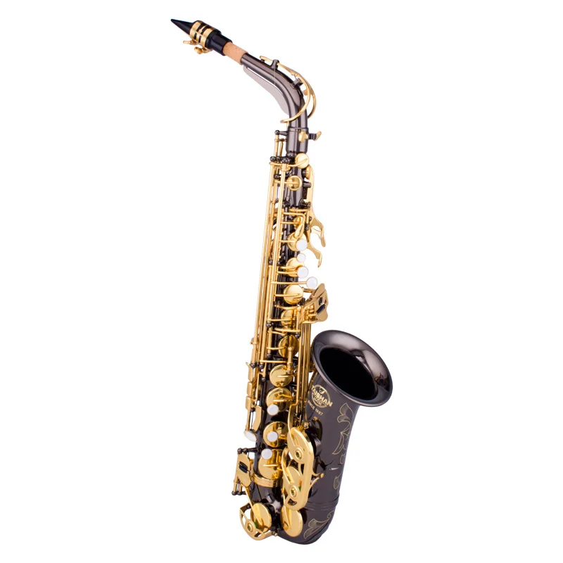 

Taishan Brand Professional Black Nickel Alto Saxophone With Case From Manufacture