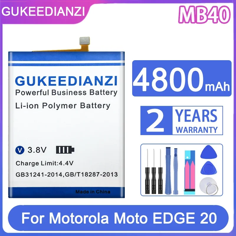 

GUKEEDIANZI Replacement Battery MB40 4800mAh For Motorola Moto EDGE 20 EDGE20 XT2143-1