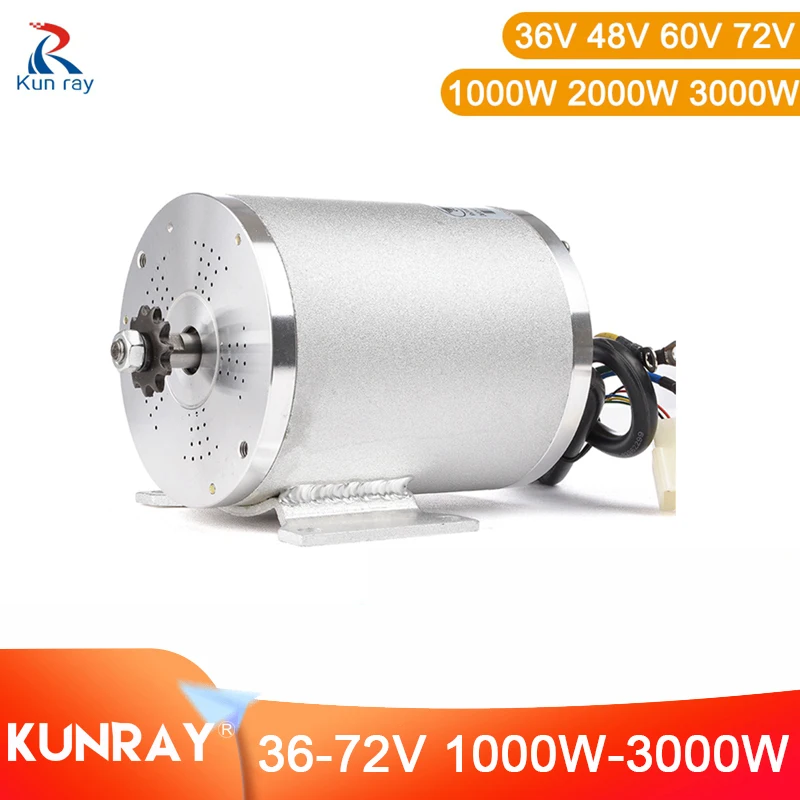 Bezszczotkowy silnik prądu stałego do skutera elektrycznego, elektryczny silnik rowerowy, gokart, deskorolka, 1000W, 3000W, 36V -72V
