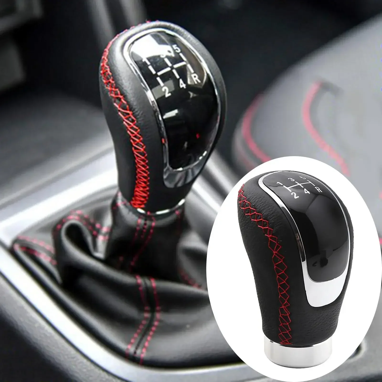 

5/6-speed Universal Manual Shift Knob Leather Shift Knob Gear Lever Gear Head Car Refit Tool Cars Accessories
