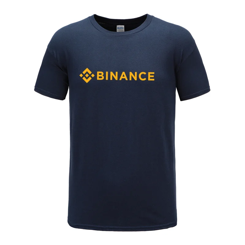 Binance T Shirt Crypto Men Casual Tees Cotton Short Sleeve Cool Tops Tshirt 2024