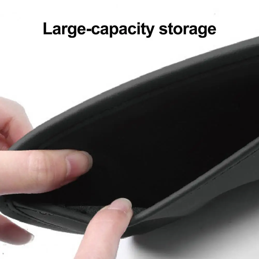 Scratch Resistant Bag Car Seat Side Pocket Organizer Leather Mini Storage Bag Vehicle Door Console Pen Phone for Documents