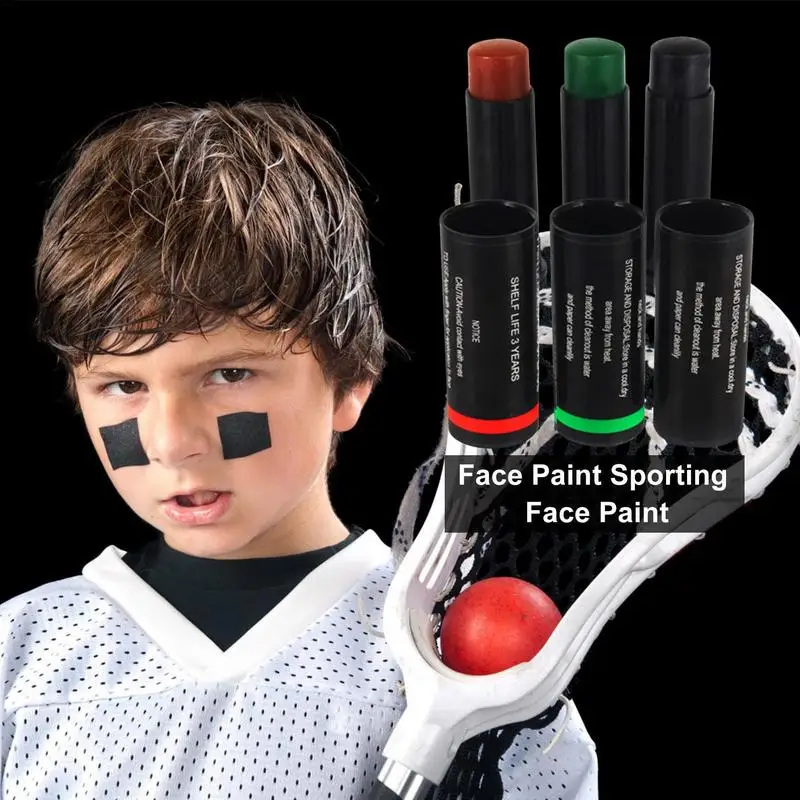 Face Paint Stick 3Pcs Eye Black Paint For Football Baseball Softball Kids Toddlers And Adults Gifts Crafts For Christmas