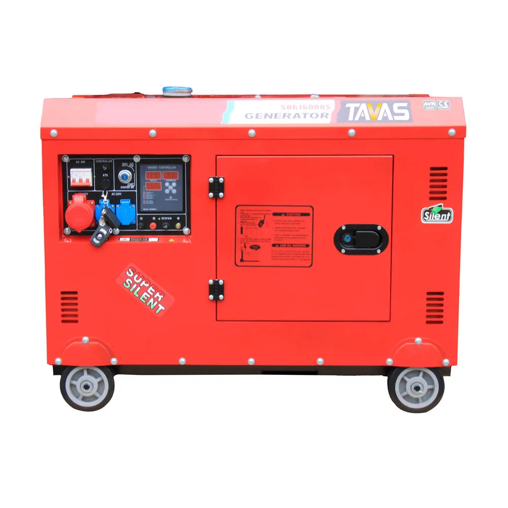 

7/8/9KW Electric Generator Hot Sale Air-cooled Portable Generator Two Cylinder 1100F Electric Power Silent Generator