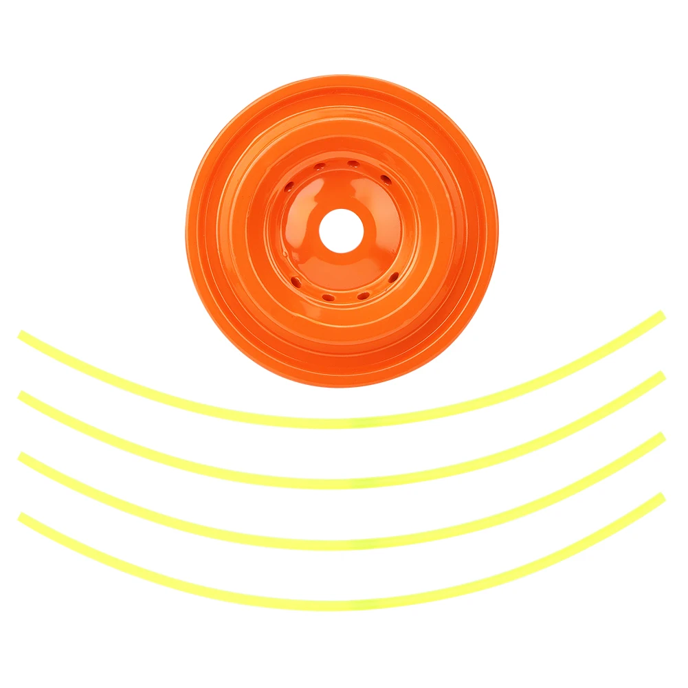 Aluminium Grastrimmer Head Brush Cutter Strimmer Grasmaaier Accessoire Met 4 Trimmer Lijn Grasmaaier Trimmer Hoofd Tuingereedschap