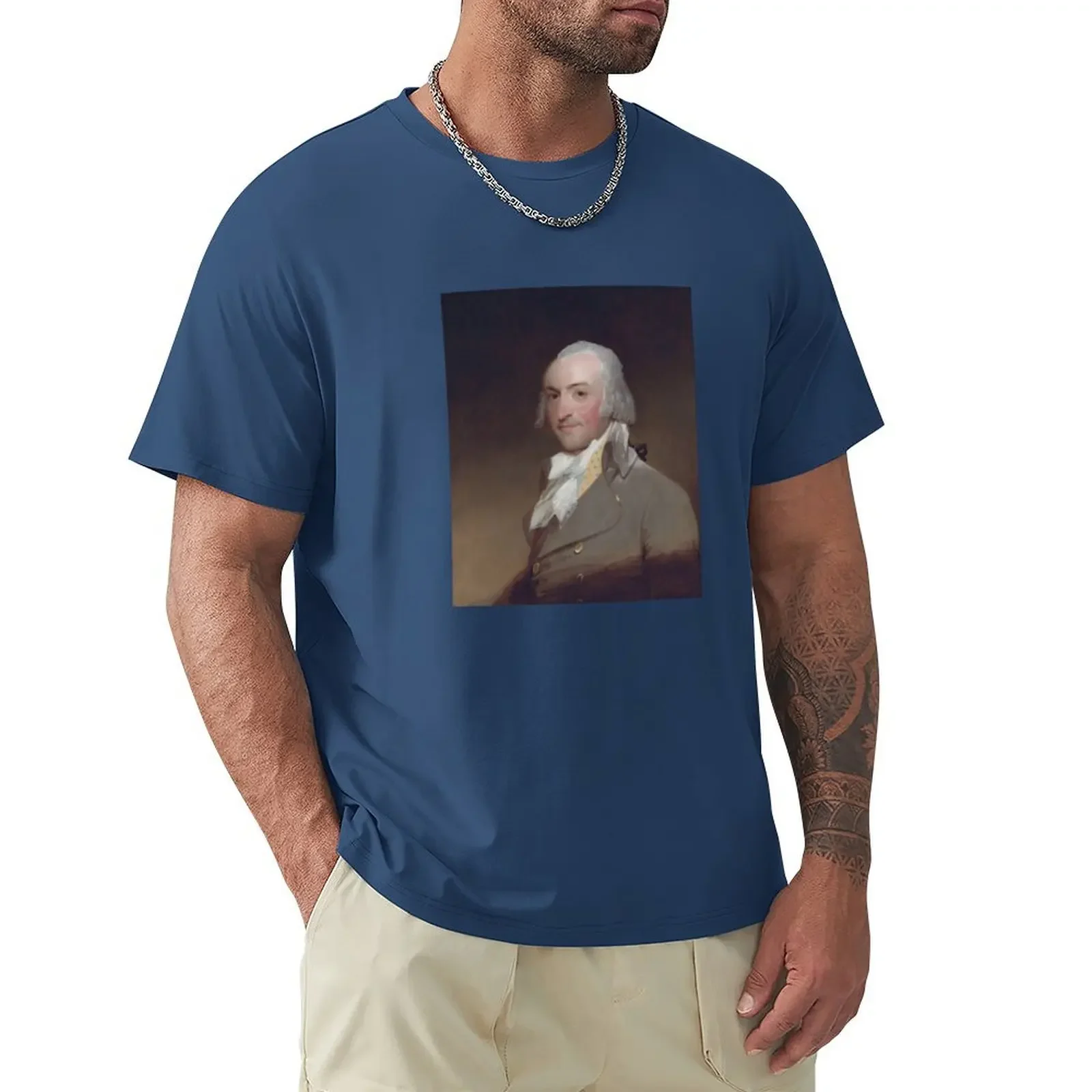 John Jacob Astor Portrait - Gilbert Stuart T-Shirt summer tops Blouse vintage clothes men t shirts